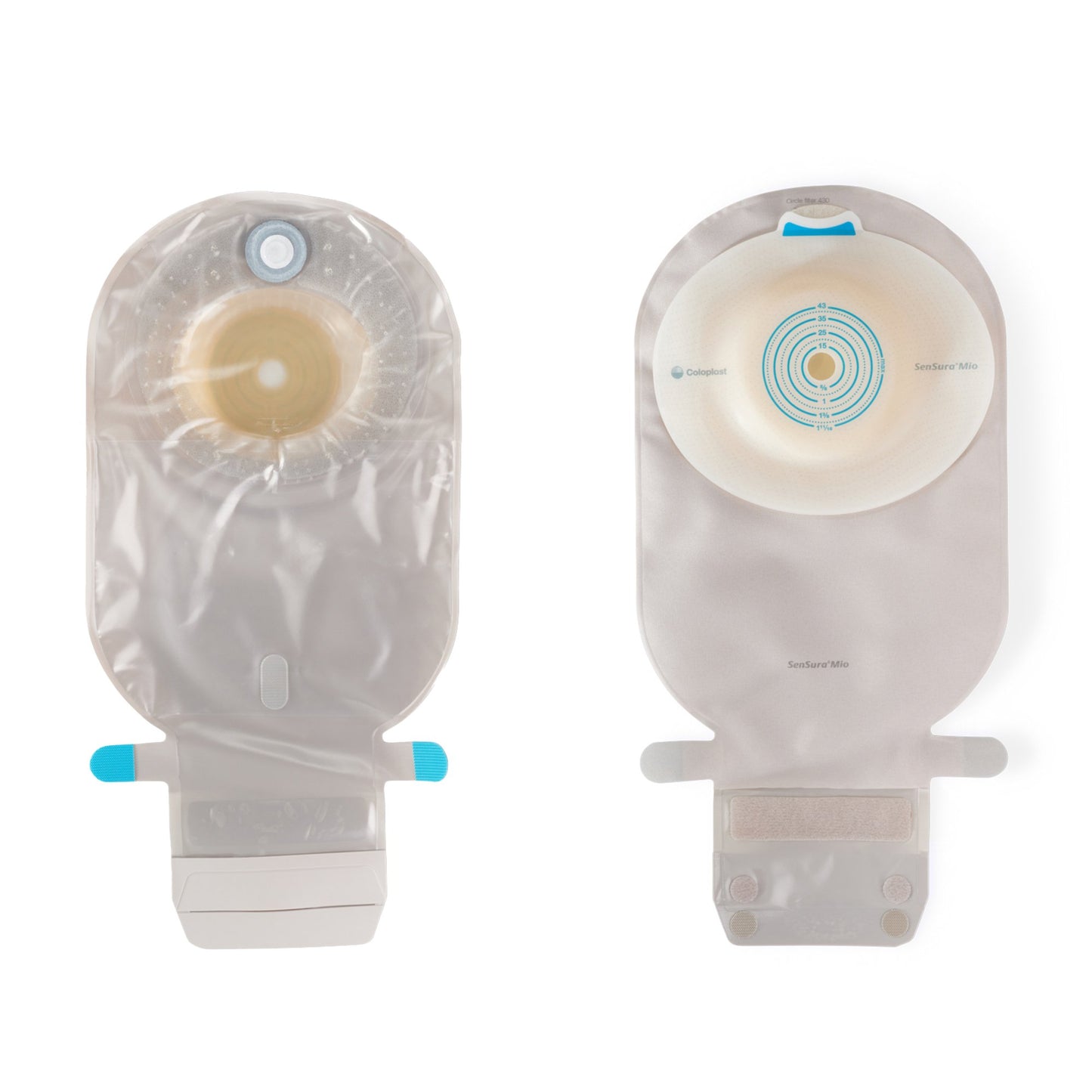 SenSura Mio Convex Deep 1-Piece Transparent Ostomy Pouch, 10 – 43mm Stomas