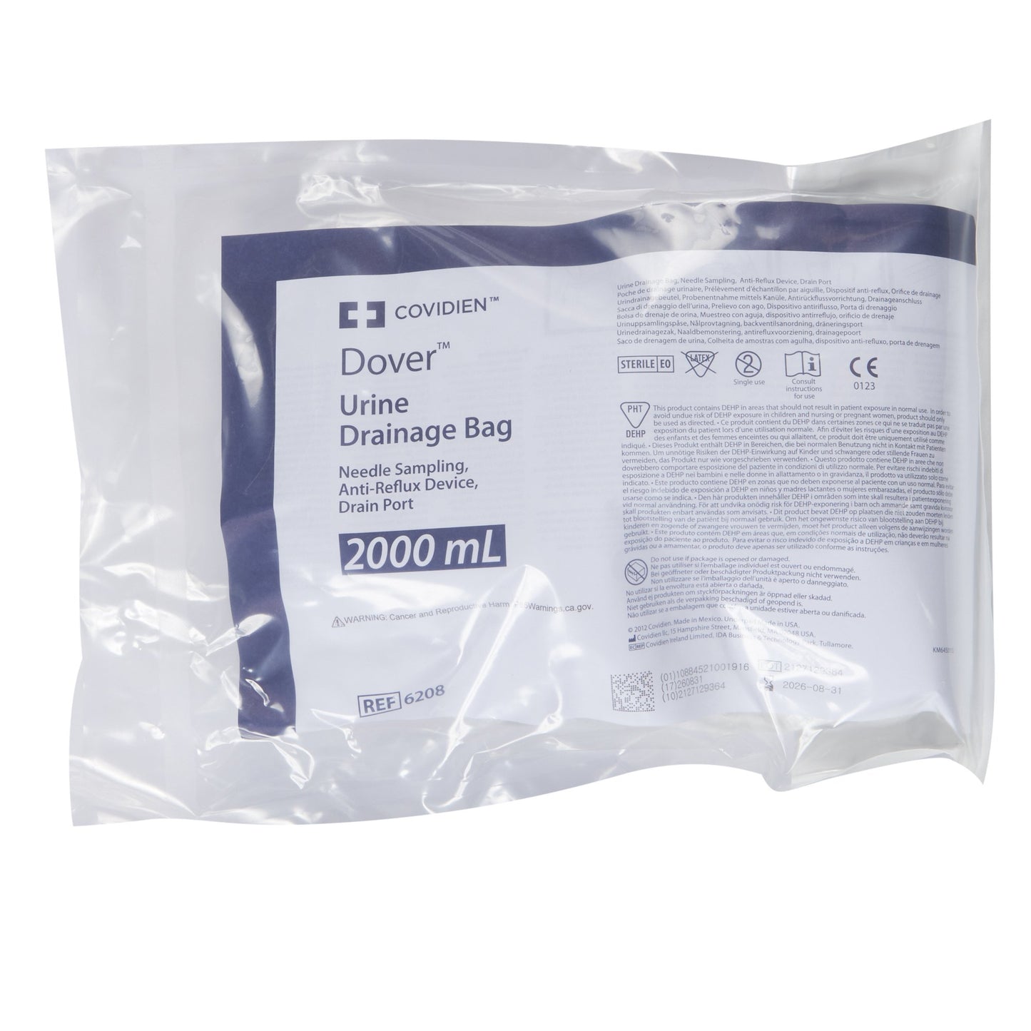 Dover™ Mono-Flo Urinary Drain Bag, Needle Port