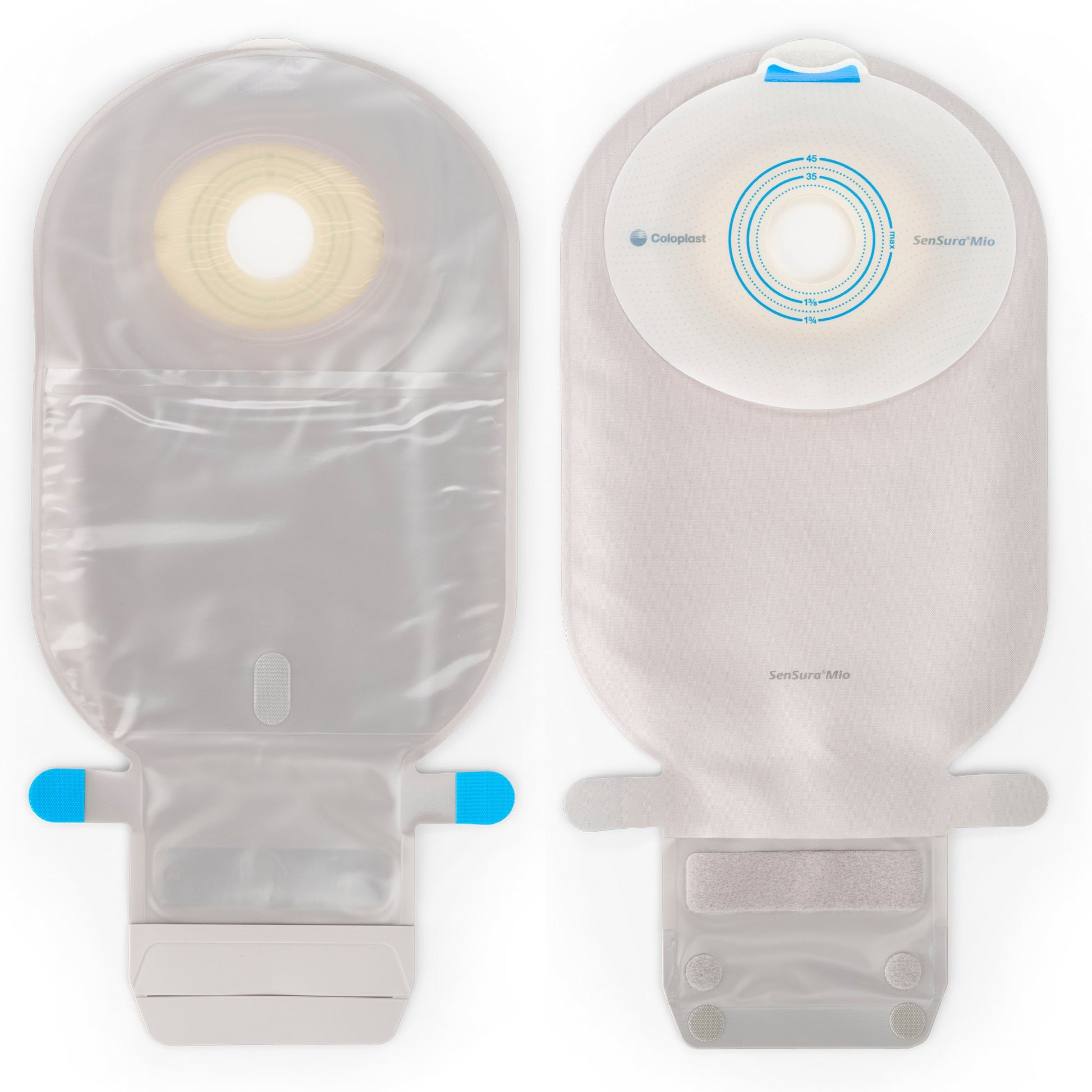 SenSura Mio Flat 1-Piece Transparent Ostomy Pouch, 28mm Stoma