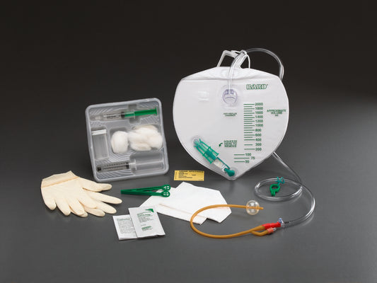 Bard Lubricath Drainage Bag Foley Catheter Tray, 16 Fr