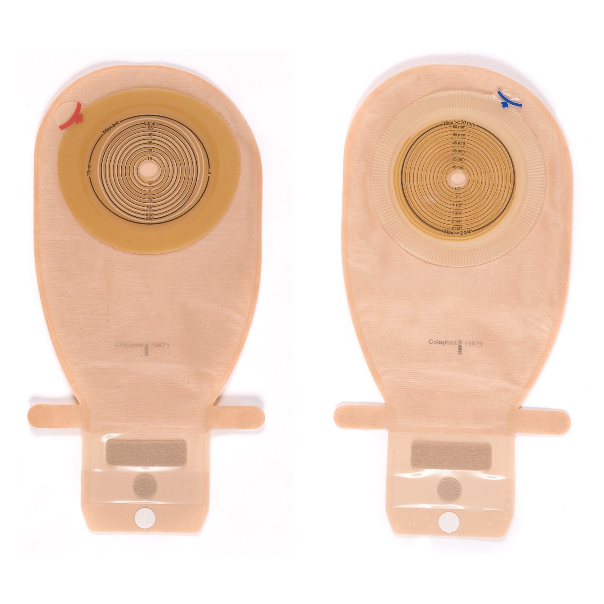 Assura Flat One-Piece Opaque Colostomy Pouch, Cut to fit Stomas 10 – 76mm