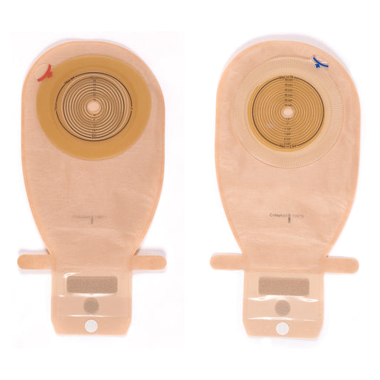 Assura Flat One-Piece Opaque Colostomy Pouch, Cut to fit Stomas 10 – 76mm