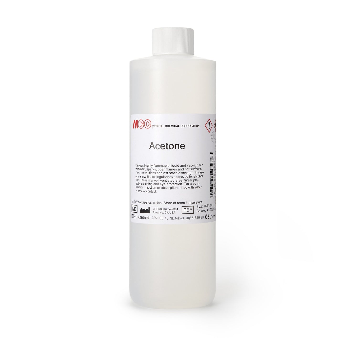 Medical Chemical Acetone Chemistry Reagent, 16-ounce Bottle