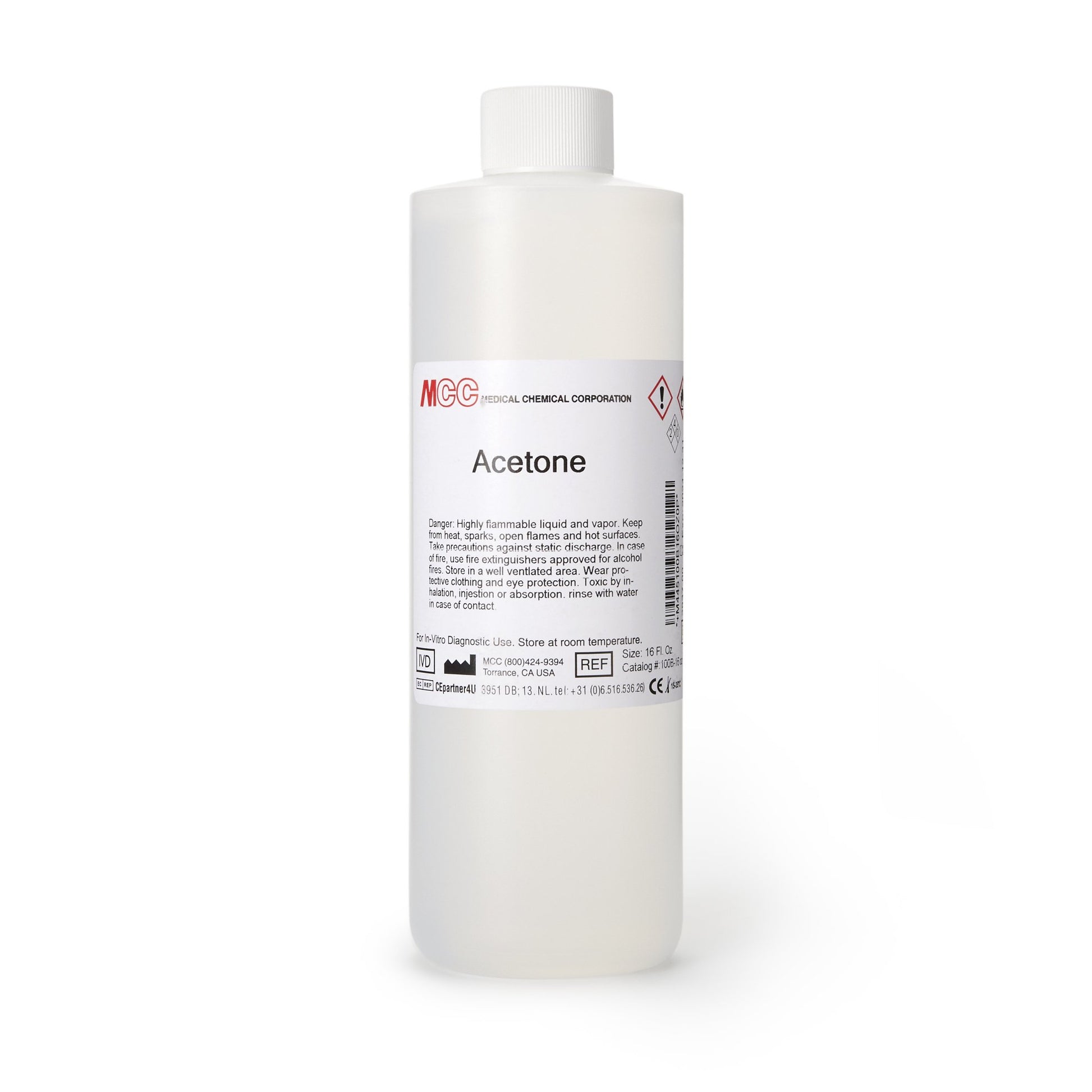 Medical Chemical Acetone Chemistry Reagent, 16-ounce Bottle