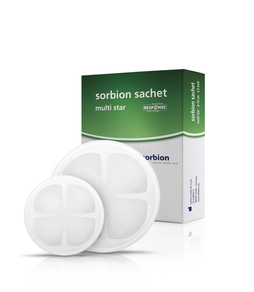 Gelling Fiber Wound Dressing Cutimed Sorbion Sachet Multi Star 3 Inch Diameter Round Sterile