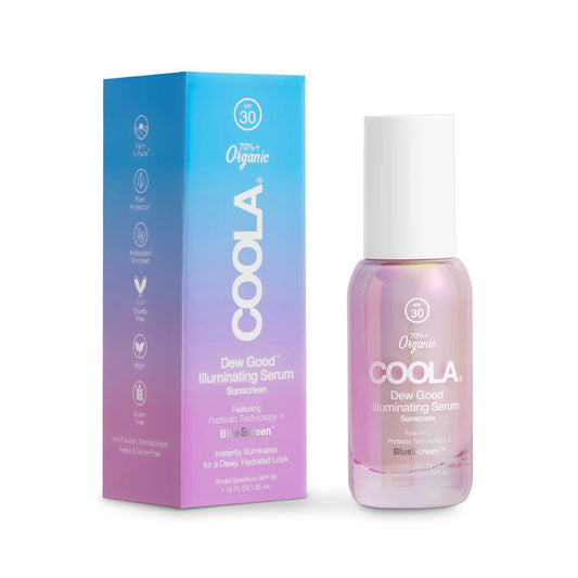 Coola Dew Good™ Illuminating Serum Sunscreen with Probiotic & BlueScreen™ SPF30