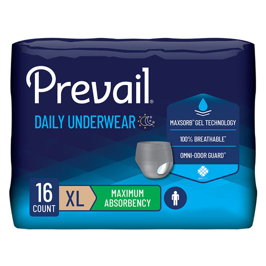 Prevail Daily Underwear Maximum Absorbent Underwear, Extra Large