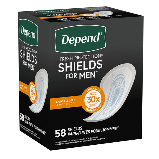 Depend Shields for Men Light Bladder Control Pad