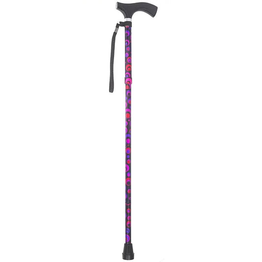 Switch Sticks Folding Cane, Circle Print, 32 to 37 Inch Height