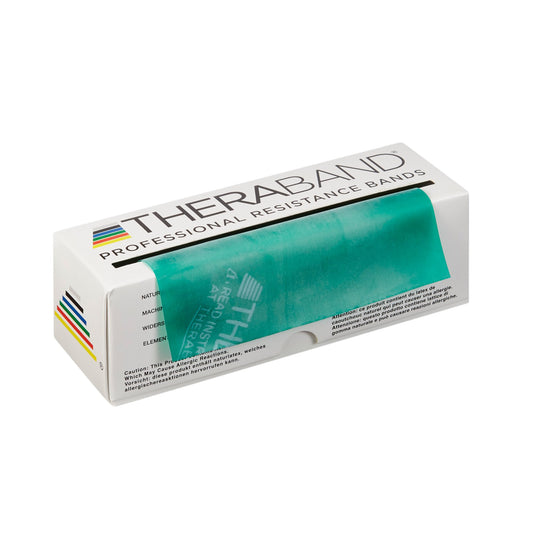 TheraBand Exercise Resistance Band, Green, 5 Inch x 6 Yard, Medium Resistance