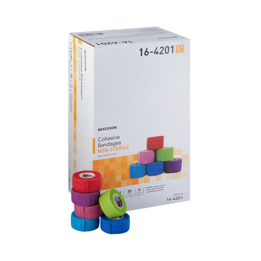 McKesson Self-adherent Closure Cohesive Bandage, 1 Inch x 5 Yard