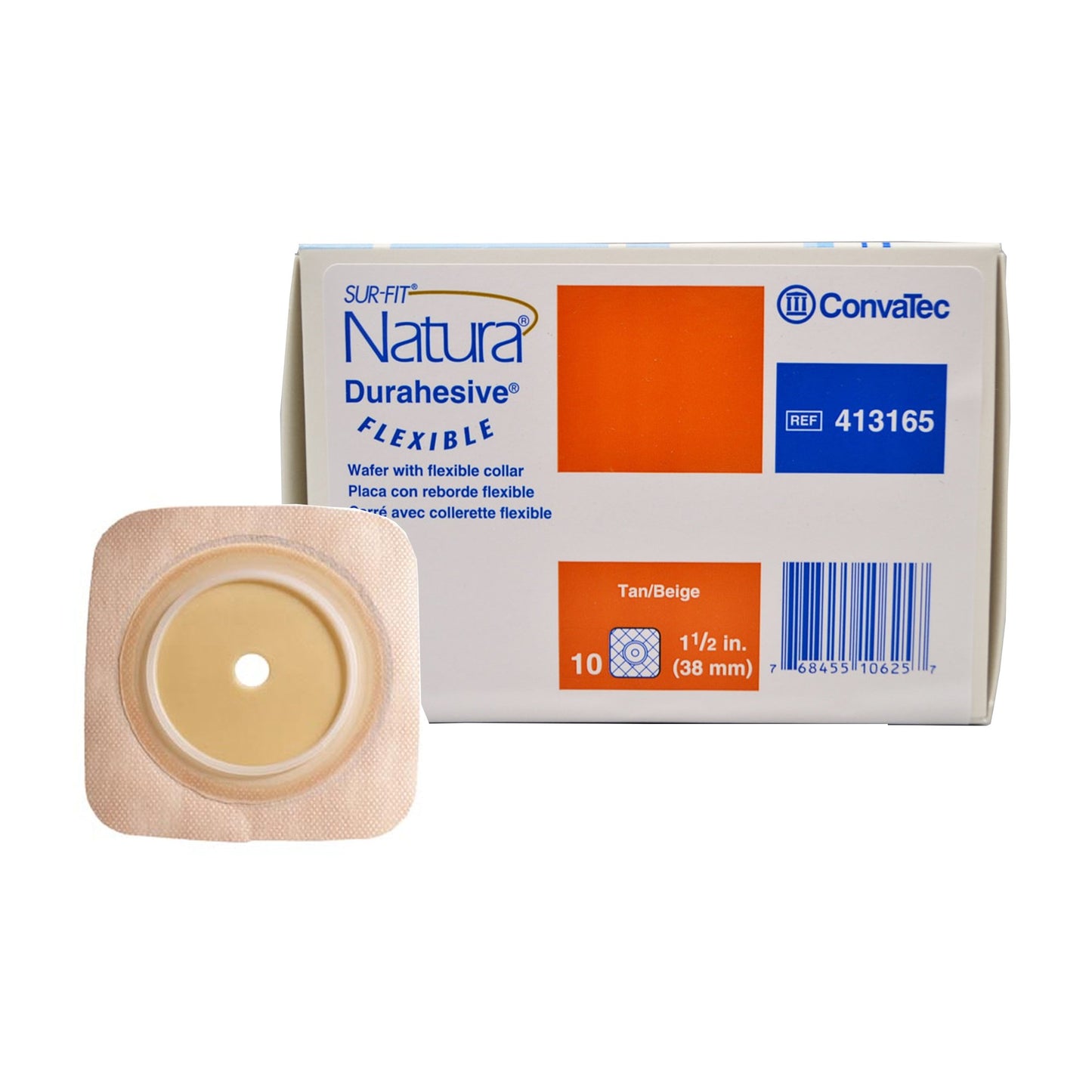 Sur-Fit Natura Two-Piece Durahesive Skin Barrier, 38 mm flange