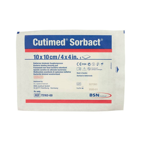 Cutimed Sorbact Antimicrobial Mesh Dressing, 4 x 4 Inch