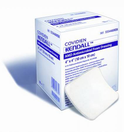 Kendall™ AMD Impregnated Foam Dressing, 4 x 4 inch