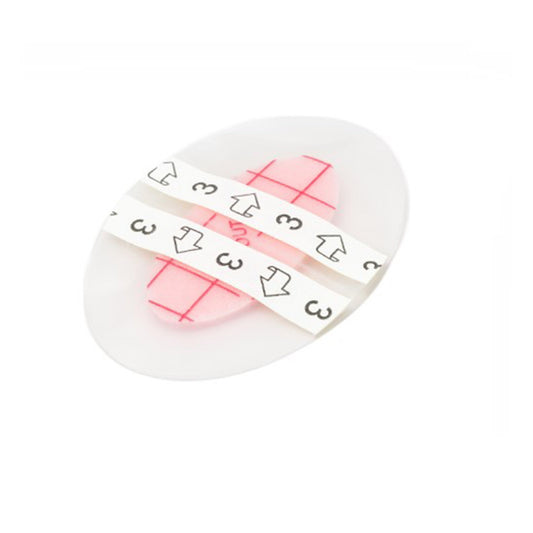 PolyMem Shapes Adhesive with Border Foam Dressing, 2 x 3 Inch Oval