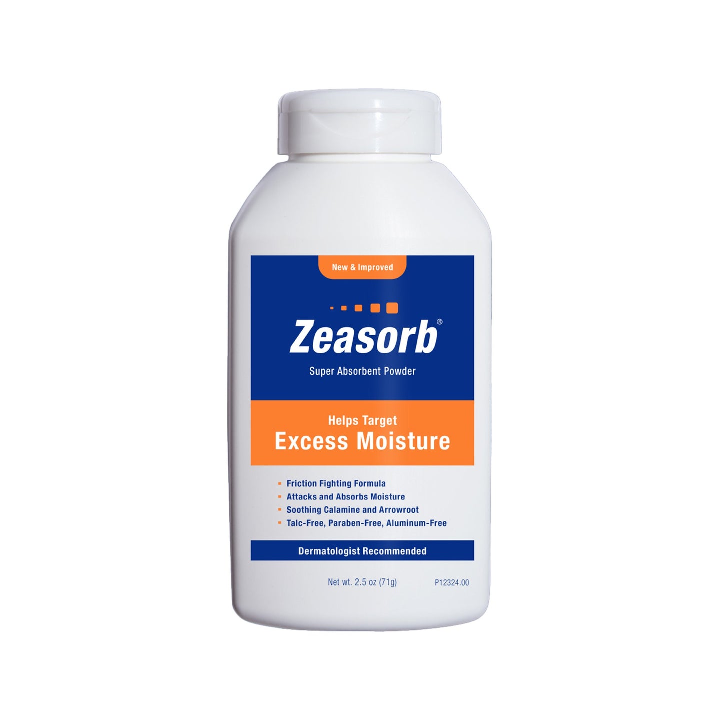 Zeasorb Super Absorbent Powder, 2.5-ounce shaker bottle