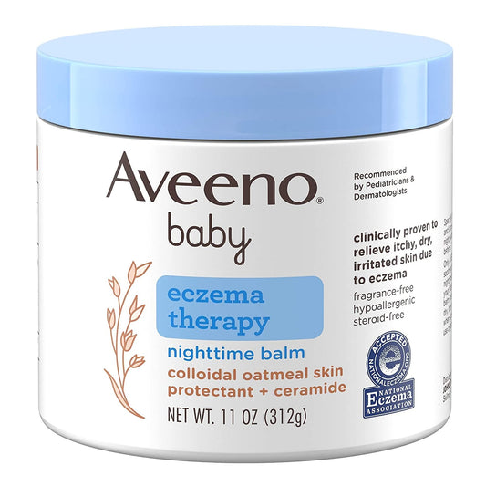 Aveeno Baby Eczema Therapy Nighttime Balm, 11-ounce Jar