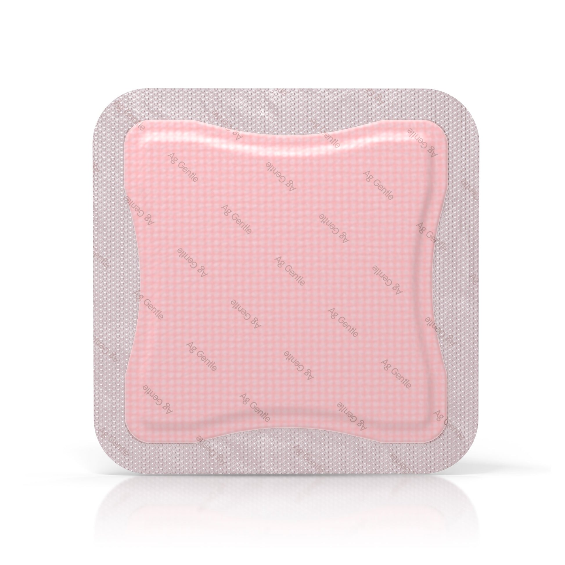 Allevyn Ag Gentle Border Silver Foam Dressing, 7 x 7 Inch