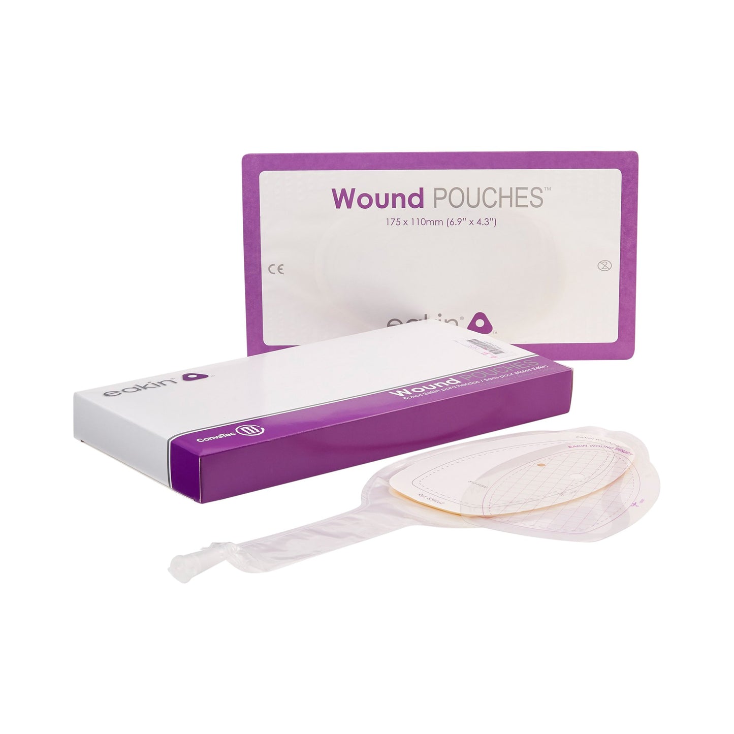Eakin Fistula and Wound Drainage Pouch, Cut to Fit Stomas 173 x 108mm