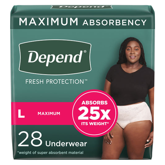 Depend Fresh Protection™ Women's Maximum Absorbency Underwear, Large