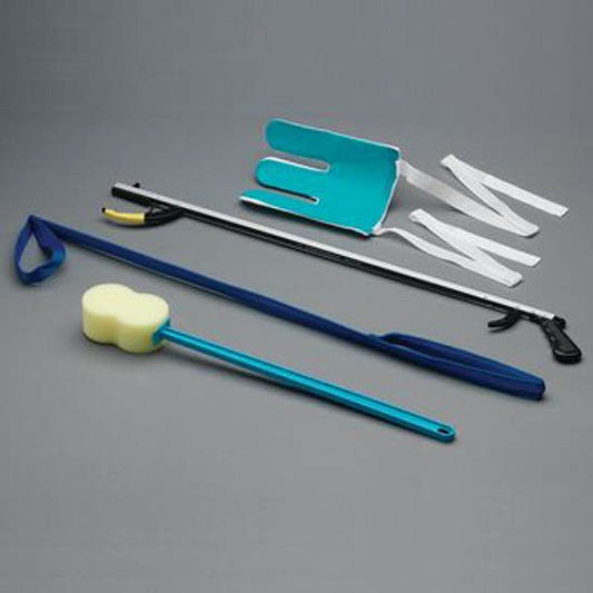 ADL Hip / Knee Equipment Kit SammonsPreston Hip Kit 9 Reacher - 32 Inch Length / Leg Lifter - 41 Inch Length