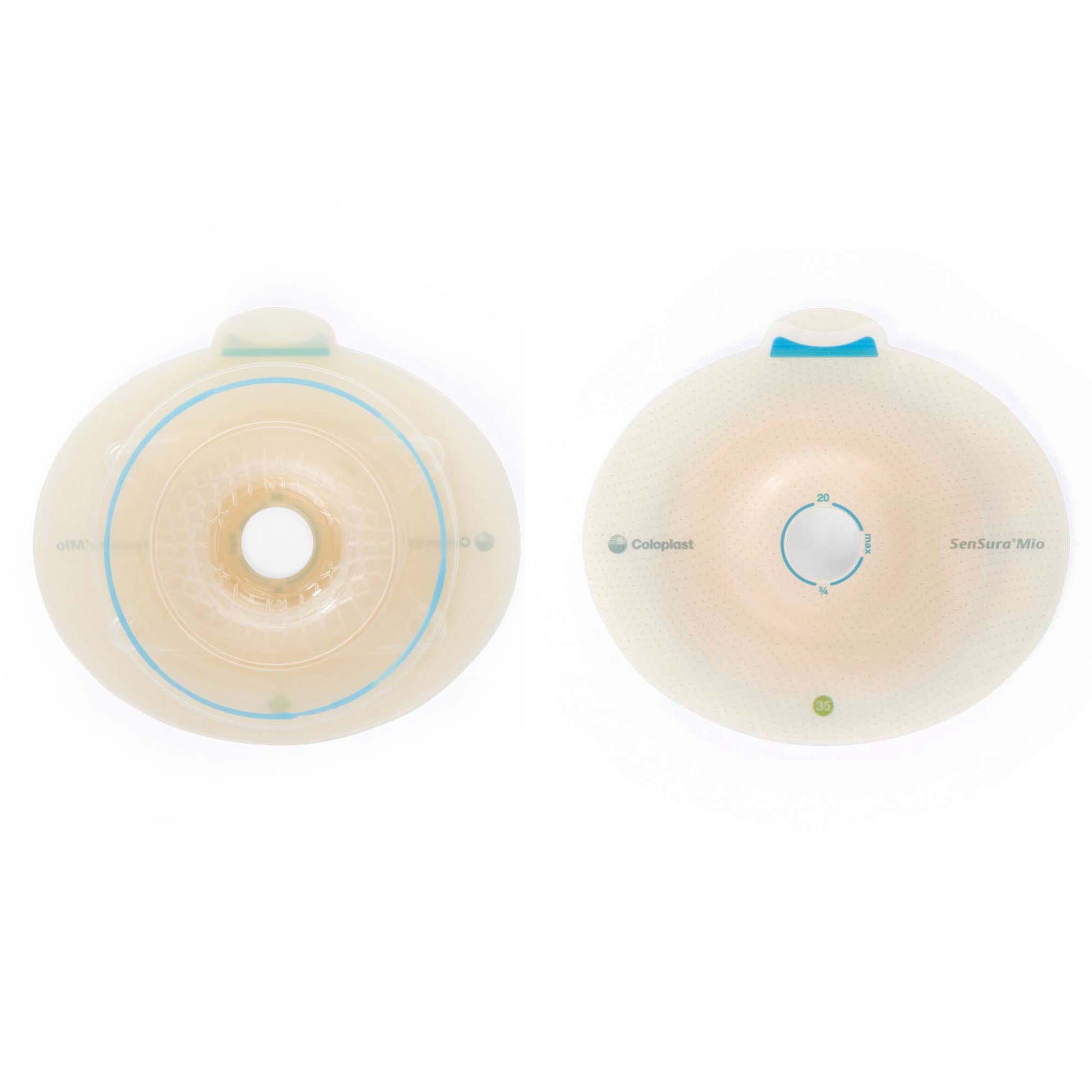 SenSura Mio Flex Convex Light Ostomy Barrier, 31 mm Stoma Opening, Red Match
