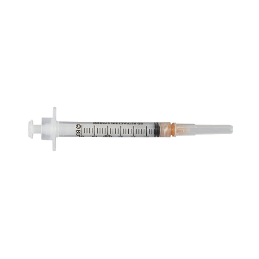 Integra™ 3 mL Syringe with Hypodermic Needle, 25 Gauge, 1-inch Length