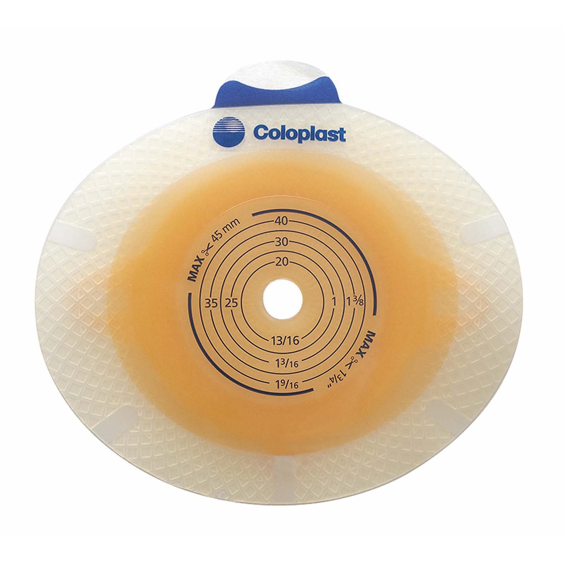 SenSura Click Flat Ostomy Barrier, 20 mm Stoma Opening, Green Color Match