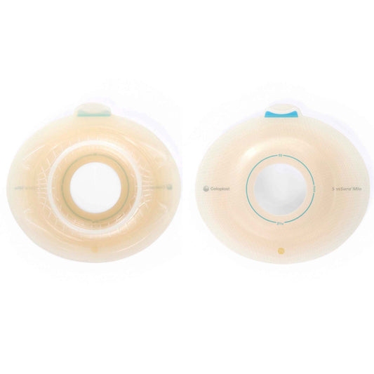 SenSura Mio Click Convex Deep Ostomy Barrier, 41 mm Stoma Opening, Yellow Match
