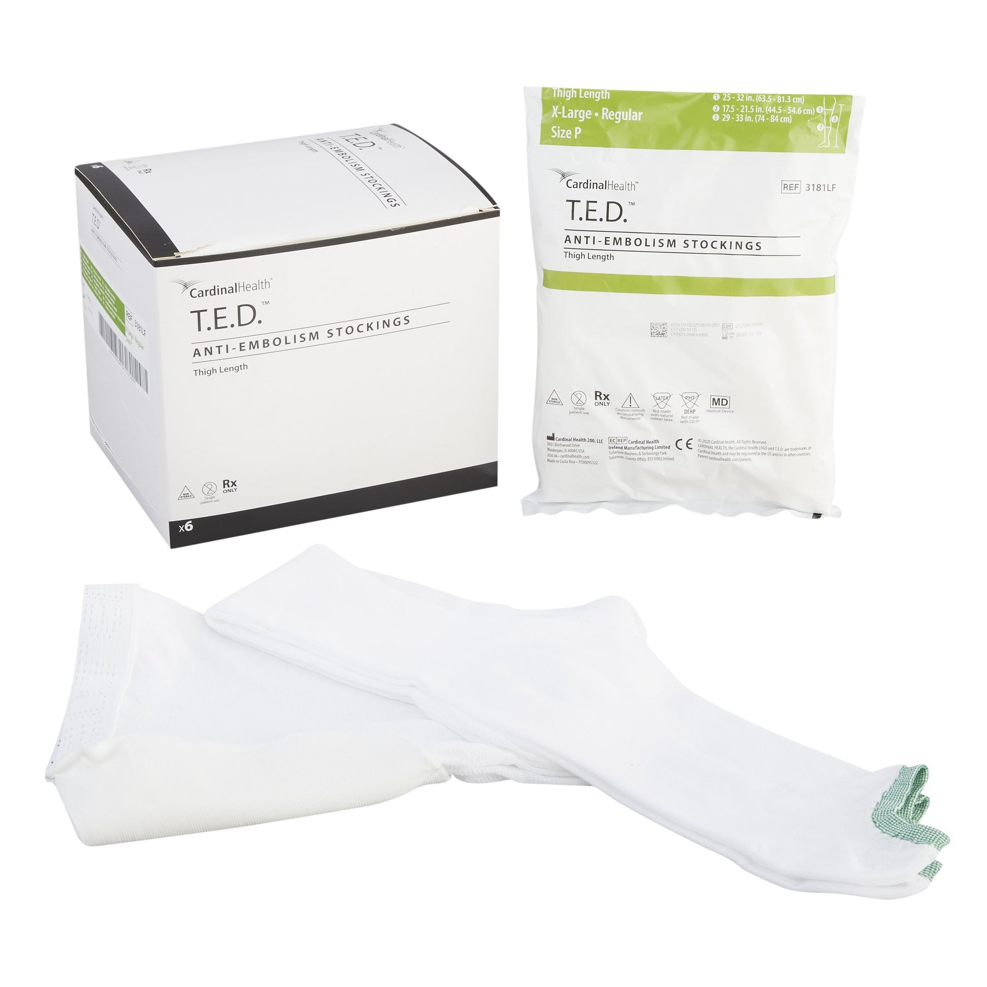 T.E.D.™ Anti-Embolism Stockings, Extra Large / Regular, Thigh-High
