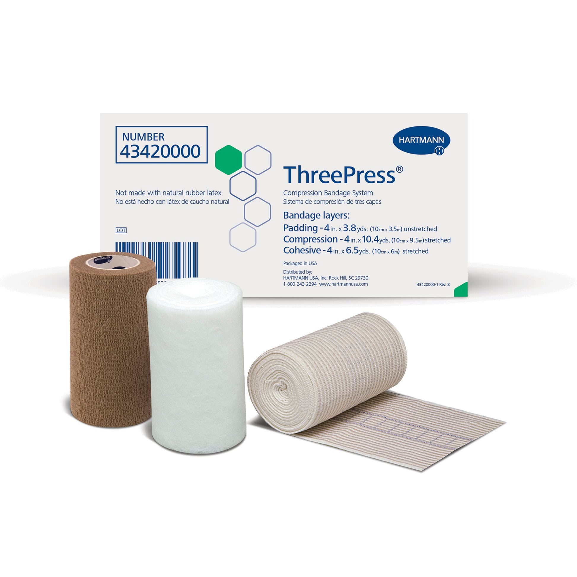 ThreePress Self-adherent Closure 3 Layer Compression Bandage System