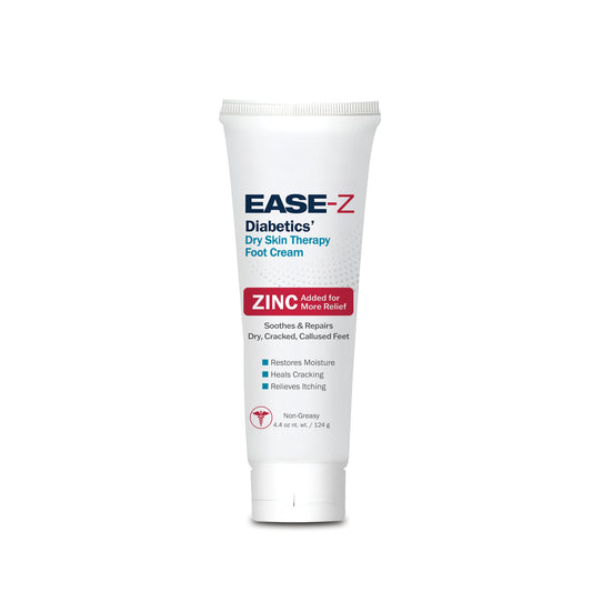 EASE-Z Diabetics' Dry Skin Therapy Foot Cream, Scented, 4.4-ounce Tube
