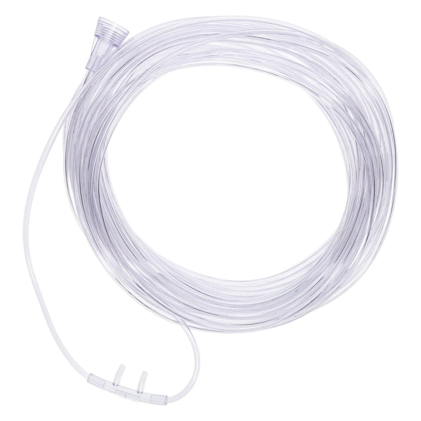 Nasal Cannula AirLife U-Connect-It Adult Curved Prongs 21 Foot Tubing High Flow Rate