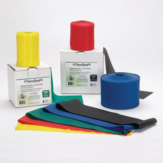 TheraBand Exercise Resistance Band, Silver, 5" x 6 Yard, 2X-Heavy Resistance