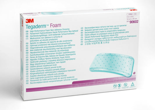 3M™ Tegaderm™ High Performance Nonadhesive w/o Border Foam Dressing, 4 x 8 Inch