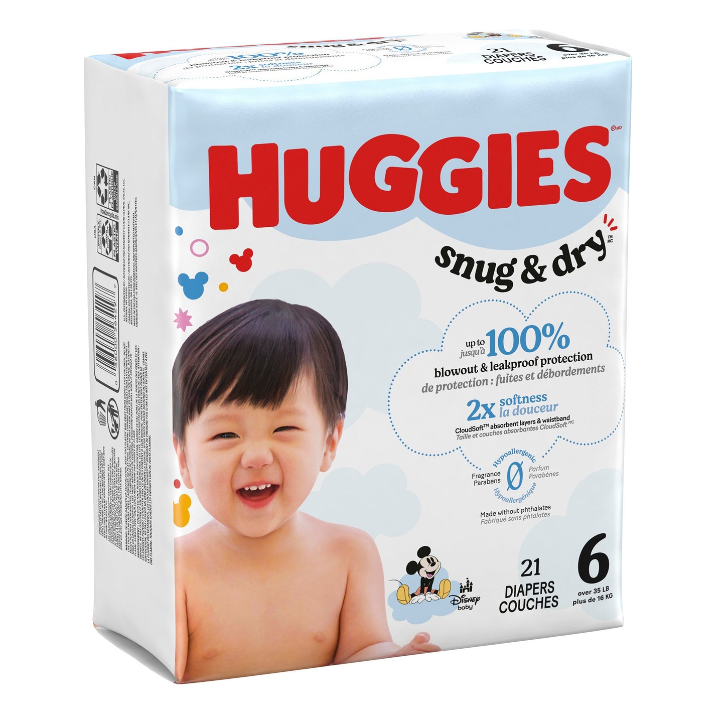 Huggies Snug & Dry™ Diapers, for Children Weighing More Than 35 lbs.