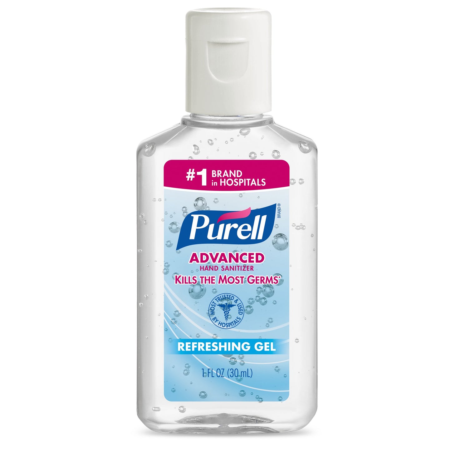 Purell Advanced Hand Sanitizer 70% Ethyl Alcohol Gel, 1-ounce Bottle