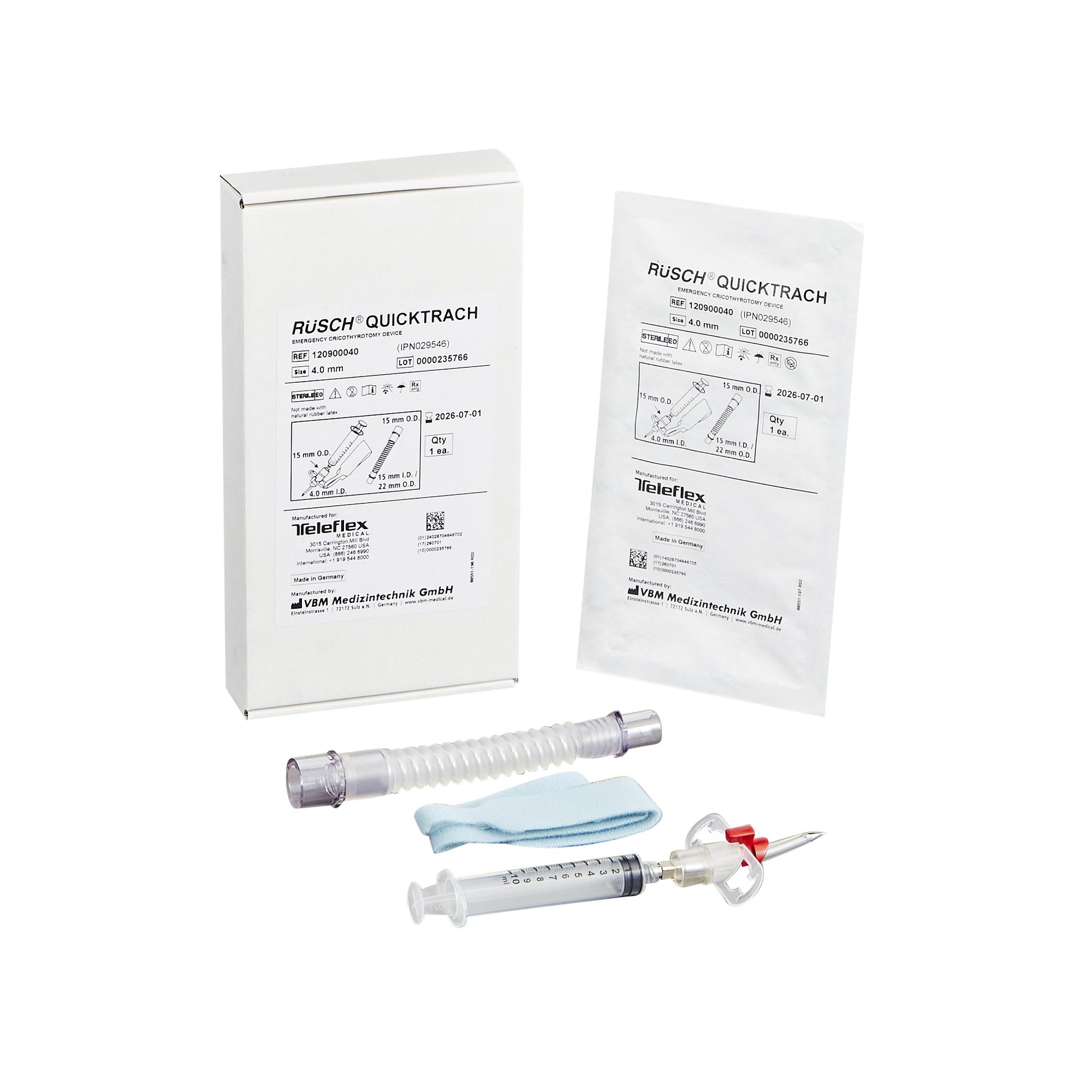 QuickTrach Emergency Cricothyrotomy Kit