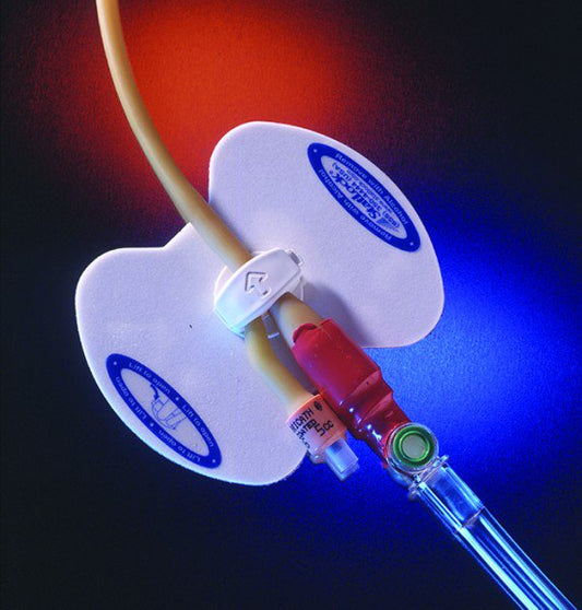 Catheter Stabilization Device Bard Pediatric, Open Weave Polyester For Latex based Foley Catheter