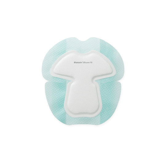 Silicone Foam Dressing Biatain Silicone Fit 7 X 7 Inch With Border Film Backing Silicone Adhesive Heel Sterile