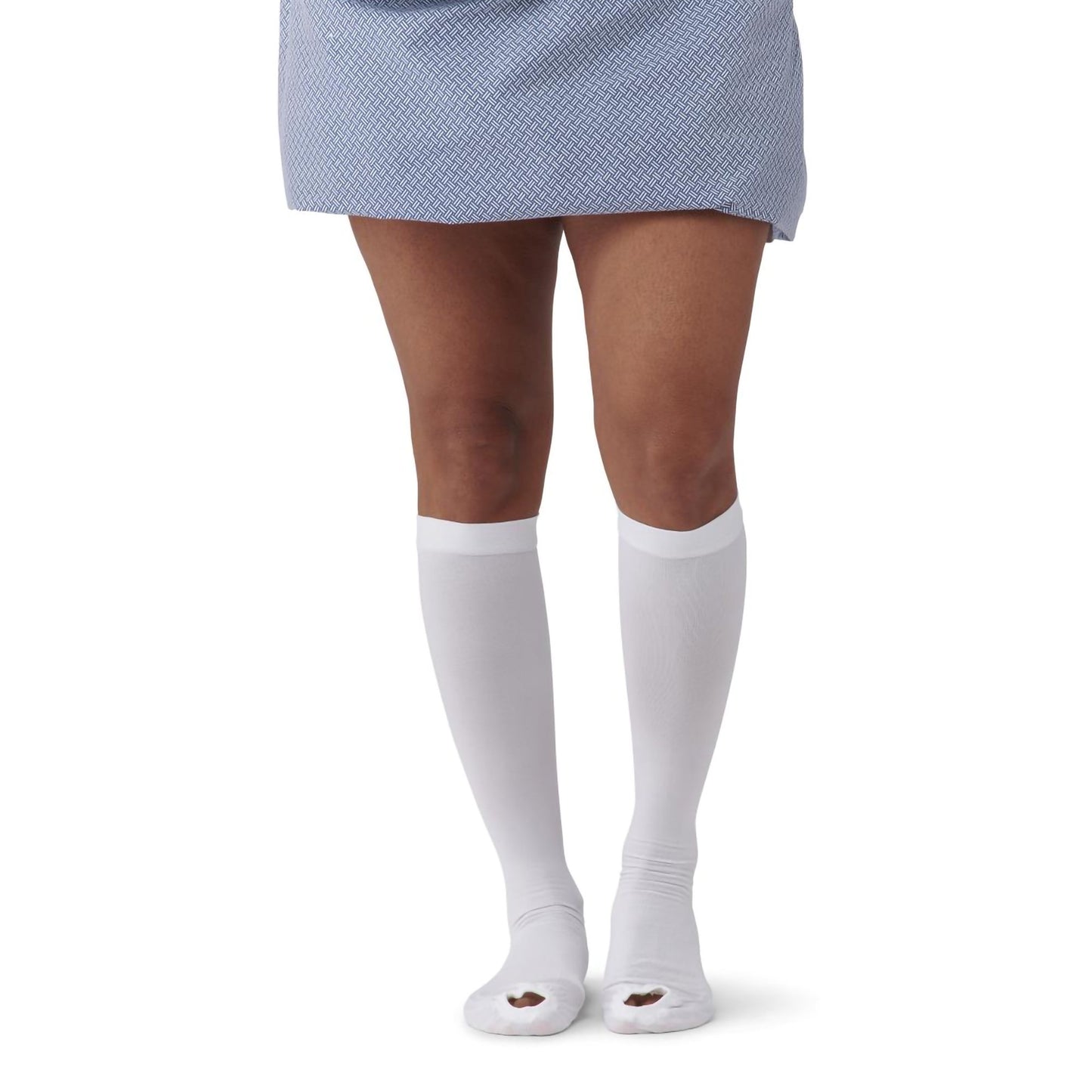 Anti-embolism Stocking Medline Knee High Large / Regular White Inspection Toe