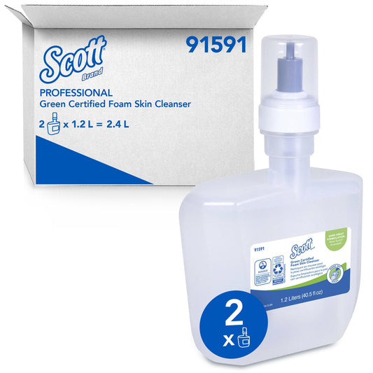 Scott Green Certified Foam Skin Cleanser, 1.2 Liter Cassette