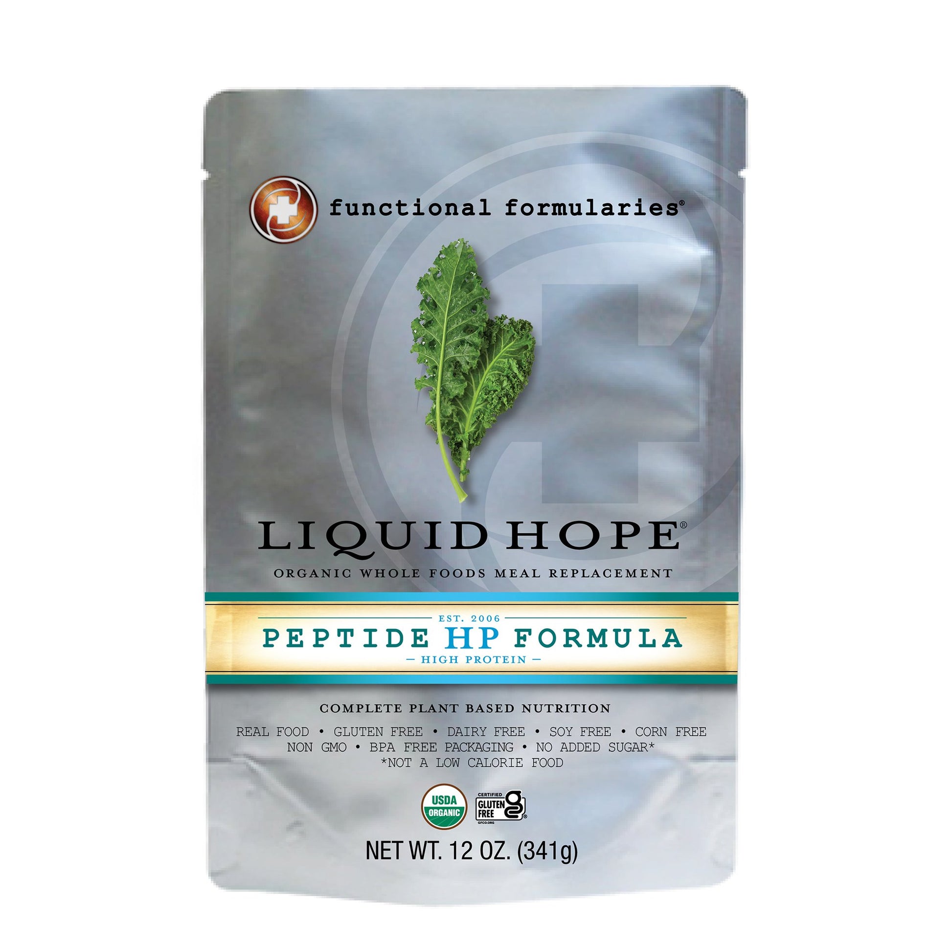 Oral Supplement Liquid Hope Peptide HP Formula Unflavored Liquid 12 oz. Pouch