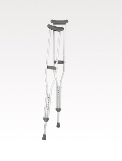 Breg Aluminum Underarm Crutches, 5'10" – 6'6"