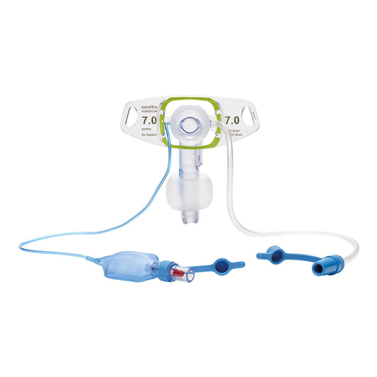Cuffed Tracheostomy Tube Portex BLUselect Suctionaid Size 9.0 mm Adult