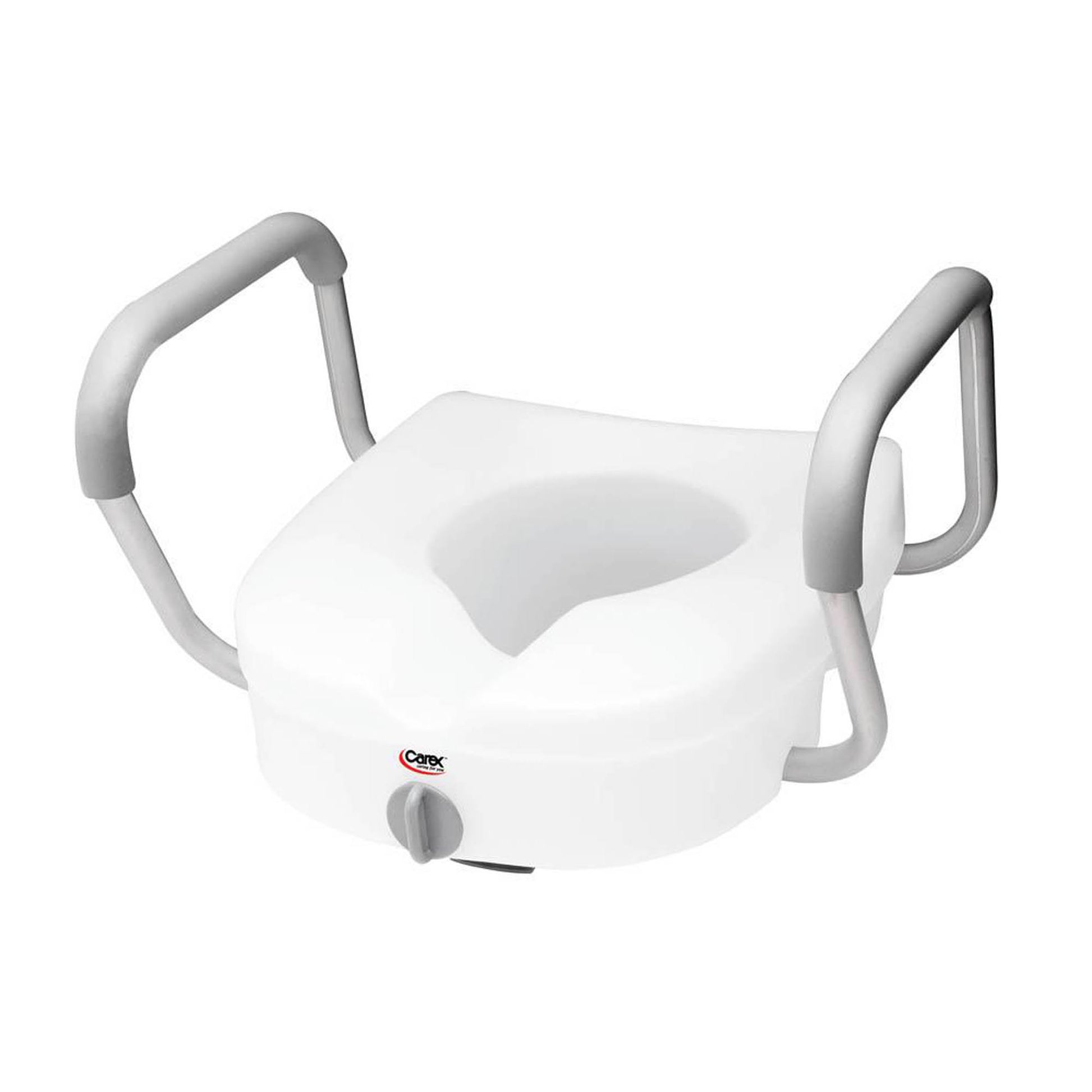 Carex E-Z Lock™ Raised Toilet Seat with Armrests