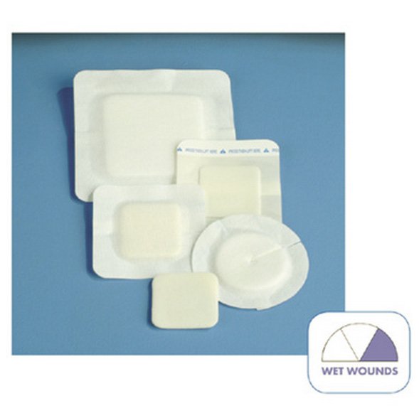 Polyderm™ Border Nonadhesive with Border Foam Dressing, 4 x 4 Inch