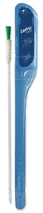 Urethral Catheter LoFric Origo™ Nelaton Tip Hydrophilic Coated Polyolefin-Based Elastomer (POBE) 8 Fr. 12 Inch Length
