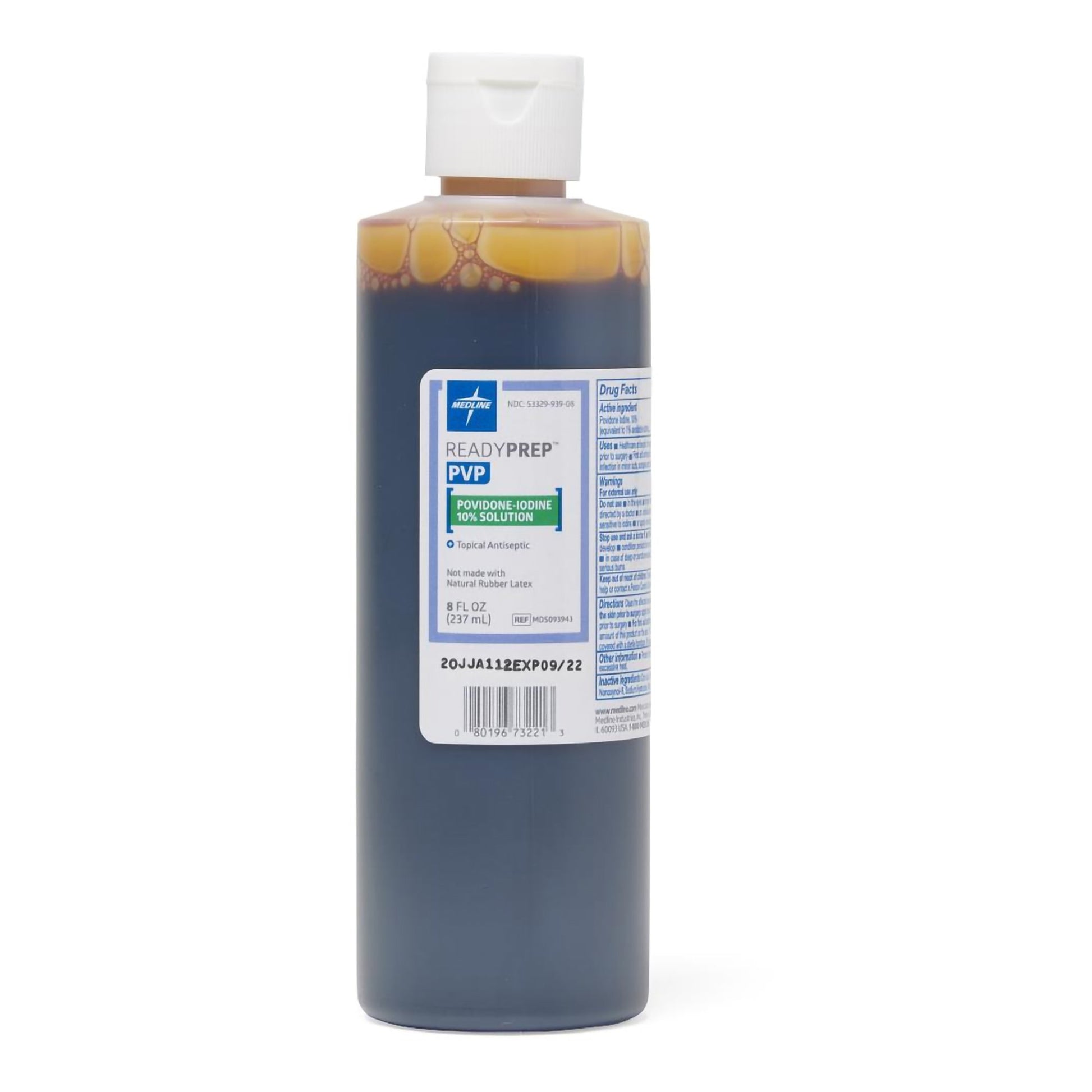 Skin Prep Solution ReadyPrep™ 8 oz. Bottle 10% Strength Povidone-Iodine NonSterile