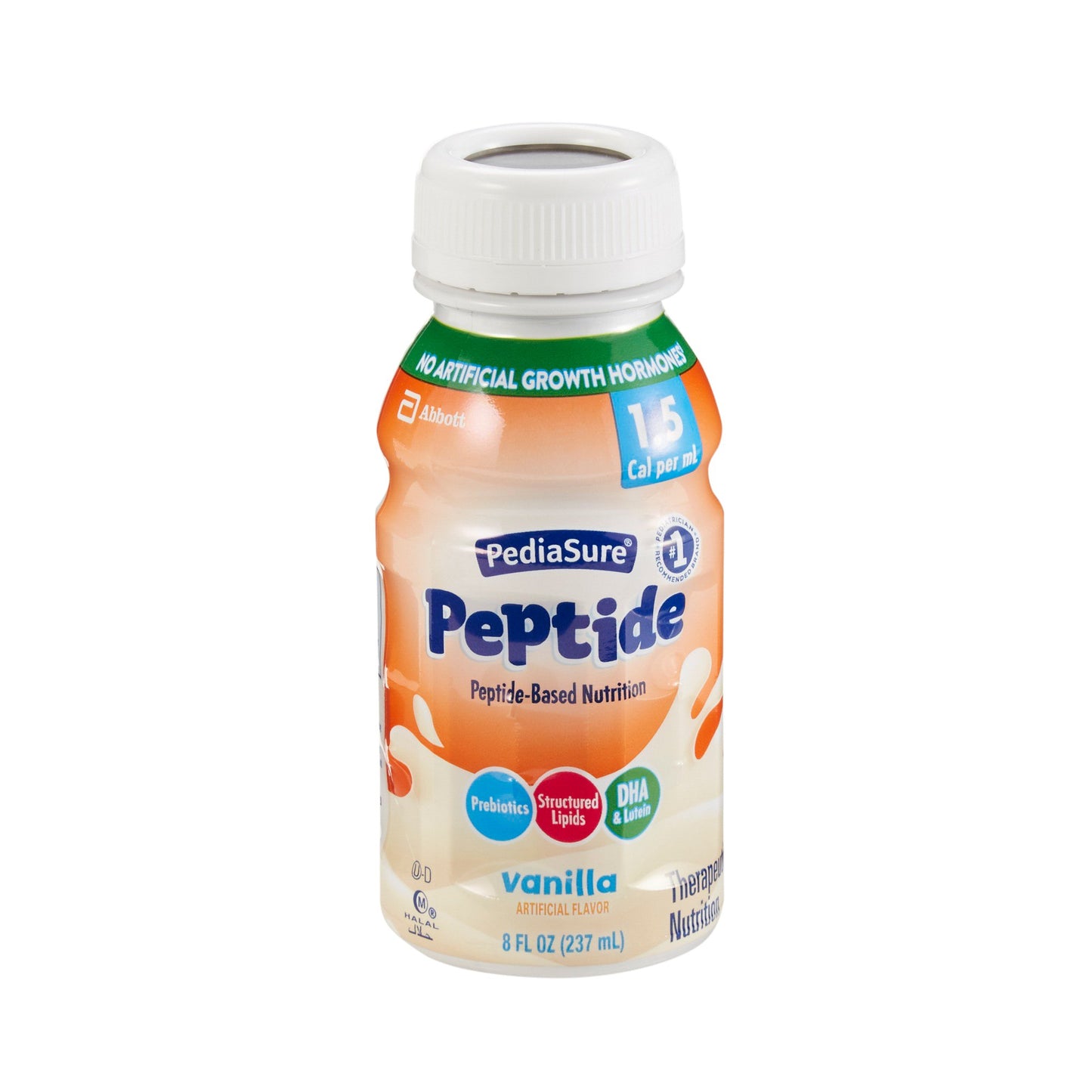 PediaSure Peptide 1.5 Cal Peptide-Based Nutrition, Vanilla, 8-ounce Bottle